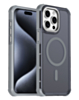Dual Layer Electroplated Border Wireless Charging Case (GRAY) for iPhone 15 Pro Max (Only Ground Shipping)