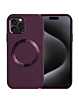 Soft Solid Silicone Case with Wireless Charging - PURPLE for iPhone 15 Pro Max (Only Ground Shipping)