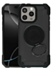 Hybrid Tuff Case with Magnetic Kickstand (BLACK) for iPhone 15 Pro Max (Only Ground Shipping)