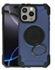 Hybrid Tuff Case with Magnetic Kickstand (DARK BLUE) for iPhone 15 Pro Max (Only Ground Shipping)