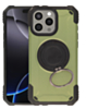 Hybrid Tuff Case with Magnetic Kickstand (ARMY GREEN) for iPhone 15 Pro Max (Only Ground Shipping)