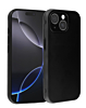 Full Cover New Design Silicone Case - BLACK for iPhone 14 Plus / 15 Plus (Only Ground Shipping)
