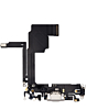 Buy the Charging Port Flex Cable for iPhone 15 Pro in White Titanium, Aftermarket.