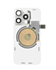 Clear Back Glass with Wireless NFC and MagSafe Magnet for iPhone 15 Pro (NO LOGO) (WHITE TITANIUM)
