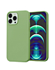 Soft Solid Silicone Case (Full Buttom Cover) - LIGHT GREEN for iPhone 15 Pro (Only Ground Shipping)