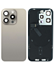 Back Glass with Frame and MagSafe Magnet for iPhone 15 Pro (NATURAL TITANIUM) (Service Pack)