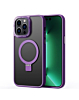 Carbon Wireless Charging Case with Ring Stand - PURPLE for iPhone 15 Pro (Only Ground Shipping)