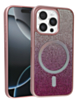 Wireless Charging Bling Diamond Crystal Case - PINK for iPhone 15 Pro (Only Ground Shipping)