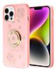 Luxury Diamond Shiny Cases with Ring - PINK for iPhone 15 Pro Max (Only Ground Shipping)