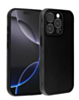 Full Cover New Design Silicone Case - BLACK for iPhone 15 Pro Max (Only Ground Shipping)