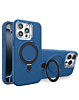 Support Heavy Duty Case with Wireless Charging Kickstand - ROYAL BLUE for iPhone 15 Pro Max (Only Ground Shipping)