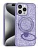 Sparkle Luxury Slim Case with Magnetic Kickstand for iPhone 15 Pro Max (LILAC) (Only Ground Shipping)
