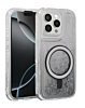 Wireless Charging Protective Glitter Liquid Bumper Case - BLACK for iPhone 15 Pro Max (Only Ground Shipping)