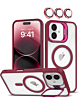 Transpalet Silicone case & Camera stand with Camera Lens - WINE for iPhone 16 (Only Ground Shipping)