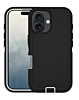 Heavy Duty Case for iPhone 16 (BLACK & WHITE) (Only Ground Shipping)