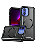 Non - Slip Translucent Matte Wireless Charging Case - BLACK for iPhone 16 (Only Ground Shipping)