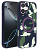 Camouflage Design Wireless Charging Case - BLACK for iPhone 16 (Only Ground Shipping)