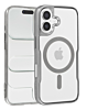 Glossy & Transparent Magnetic Case - SILVER for iPhone 16 (Only Ground Shipping)