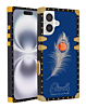 Peacock Feather Design Square Case - NAVY BLUE for iPhone 16 (Only Ground Shipping)