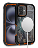 Wireless Charging Heavy Duty Case - CAMO ORANGE for iPhone 16 (Only Ground Shipping)