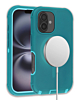 Wireless Charging Heavy Duty Case - LIGHT TEAL for iPhone 16 (Only Ground Shipping)