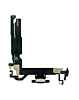 Charging Port Flex Cable for iPhone 16 (Aftermarket) (BLACK)