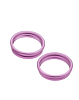 Back Camera Bezel Ring for iPhone 16 / 16 Plus (PINK) (2 Piece Set)