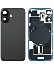 Back Glass with MagSafe Magnet & NFC & Flashlight Flex for iPhone 16 (NO LOGO) (BLACK)