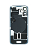 Back Glass with MagSafe Magnet & NFC & Flashlight Flex for iPhone 16 (NO LOGO) (WHITE)