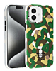 Graffiti Design with Wireless Charging Magnetic Case - GREEN for iPhone 16 (Only Ground Shipping)