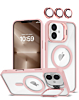 Transpalet Silicone case & Camera stand with Camera Lens - PINK for iPhone 16 (Only Ground Shipping)
