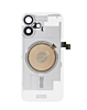 Clear Back Glass with Wireless NFC and MagSafe Magnet for iPhone 16 (NO LOGO) (BLACK)