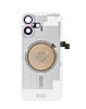 Clear Back Glass with Wireless NFC and MagSafe Magnet for iPhone 16 (NO LOGO) (PINK)