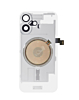 Clear Back Glass with Wireless NFC and MagSafe Magnet for iPhone 16 (NO LOGO) (WHITE)