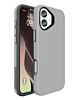 Shock Absorption Protective Dual Layer Case  - SILVER for iPhone 16 (Only Ground Shipping)