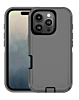 Heavy Duty Case for iPhone 16 (DARK GRAY & BLACK) (Only Ground Shipping)