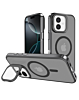 Slim Transparent Camera Stand Case with Wireless Charging - GRAY for iPhone 16 (Only Ground Shipping)