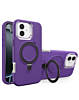 Support Heavy Duty Case with Wireless Charging Kickstand - PURPLE for iPhone 16 (Only Ground Shipping)