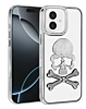 Transparent Skull Design Case - SILVER for iPhone 16 (Only Ground Shipping)