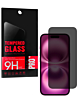 Shop the iPhone 16 privacy tempered glass with a 2.5D design, single piece.