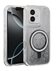 Wireless Charging Protective Glitter Liquid Bumper Case - BLACK for iPhone 16 (Only Ground Shipping)
