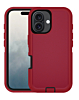 Heavy Duty Case for iPhone 16 Plus (MAROON & BLACK) (Only Ground Shipping)