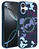 Camouflage Design Wireless Charging Case - PURPLE for iPhone 16 Plus (Only Ground Shipping)