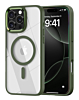 Shiny Magnetic Clear Cases - GREEN for iPhone 16 Pro (Only Ground Shipping)