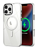 Shiny Magnetic Clear Cases - WHITE for iPhone 16 Pro (Only Ground Shipping)