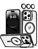 Transpalet Silicone case & Camera stand with Camera Lens - BLACK for iPhone 16 Pro (Only Ground Shipping)