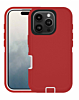 Heavy Duty Case for iPhone 16 Pro (RED & WHITE) (Only Ground Shipping)