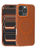 Magnetic Leather Soft Cases (GOLDEN BROWN) for iPhone 16 Pro (Only Ground Shipping)