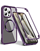 Full Shockproof Silicone Cover - PURPLE for iPhone 16 Pro / 17 (Only Ground Shipping)