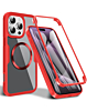 Full Shockproof Silicone Cover - RED for iPhone 16 Pro / 17 (Only Ground Shipping)